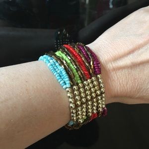 Bohemian beaded costume bracelet‎